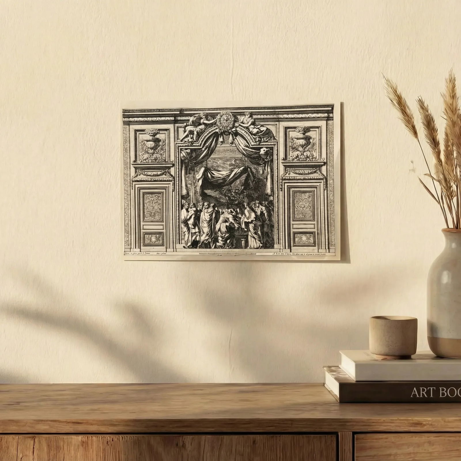 Jean Le Pautre (1618–1682) Religious Scene, History Etching Architecture - 3