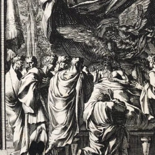 Jean Le Pautre (1618–1682) Religious Scene, History Etching Architecture - 5