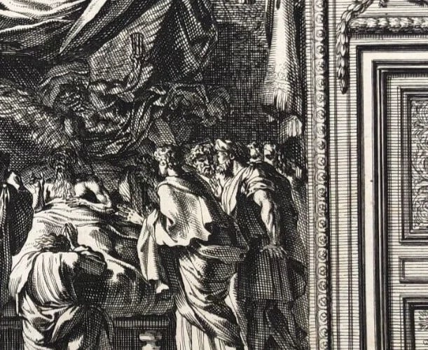 Jean Le Pautre (1618–1682) Religious Scene, History Etching Architecture - 6