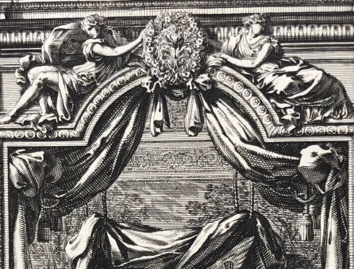 Jean Le Pautre (1618–1682) Religious Scene, History Etching Architecture - 7