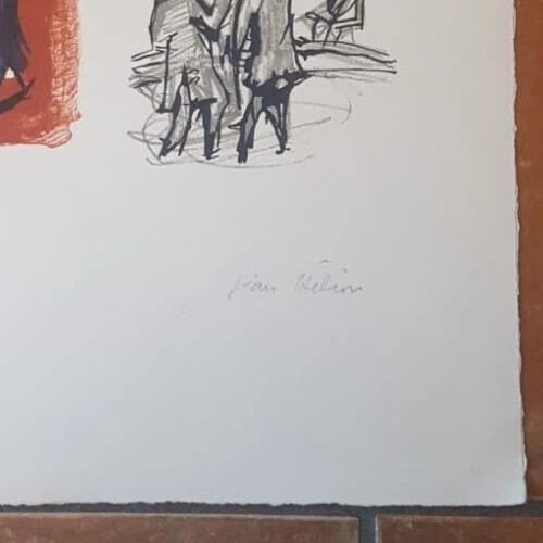 Jean HÉLION (1904-1987) Celebration, People, Party Modern Etching Original - 5