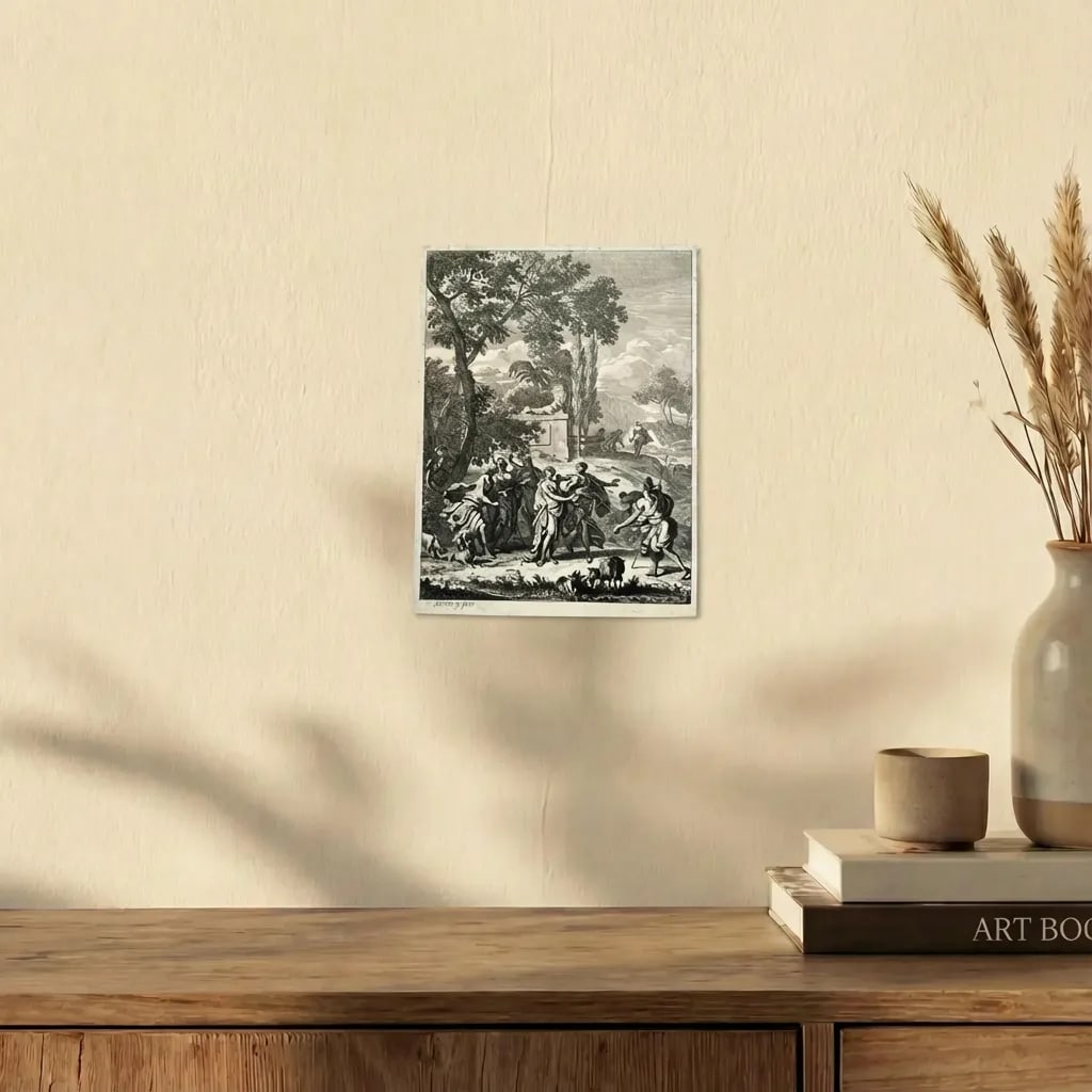 Richard VAN ORLEY (1663-1732) People, History, Landscape Etching Original - 3