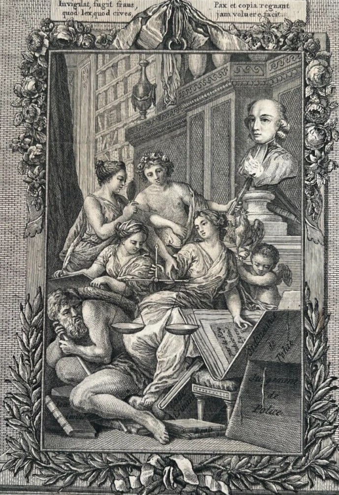 Etching Original Etching Charles-Nicolas Cochin History, Art, People - 4