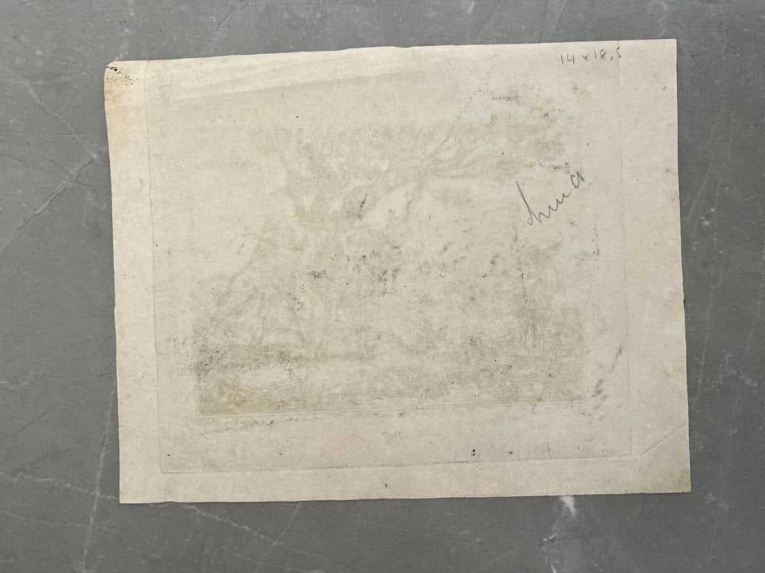 Louis GUY (1824-1888) Landscape, Cows 1875 - Etching Original - 10