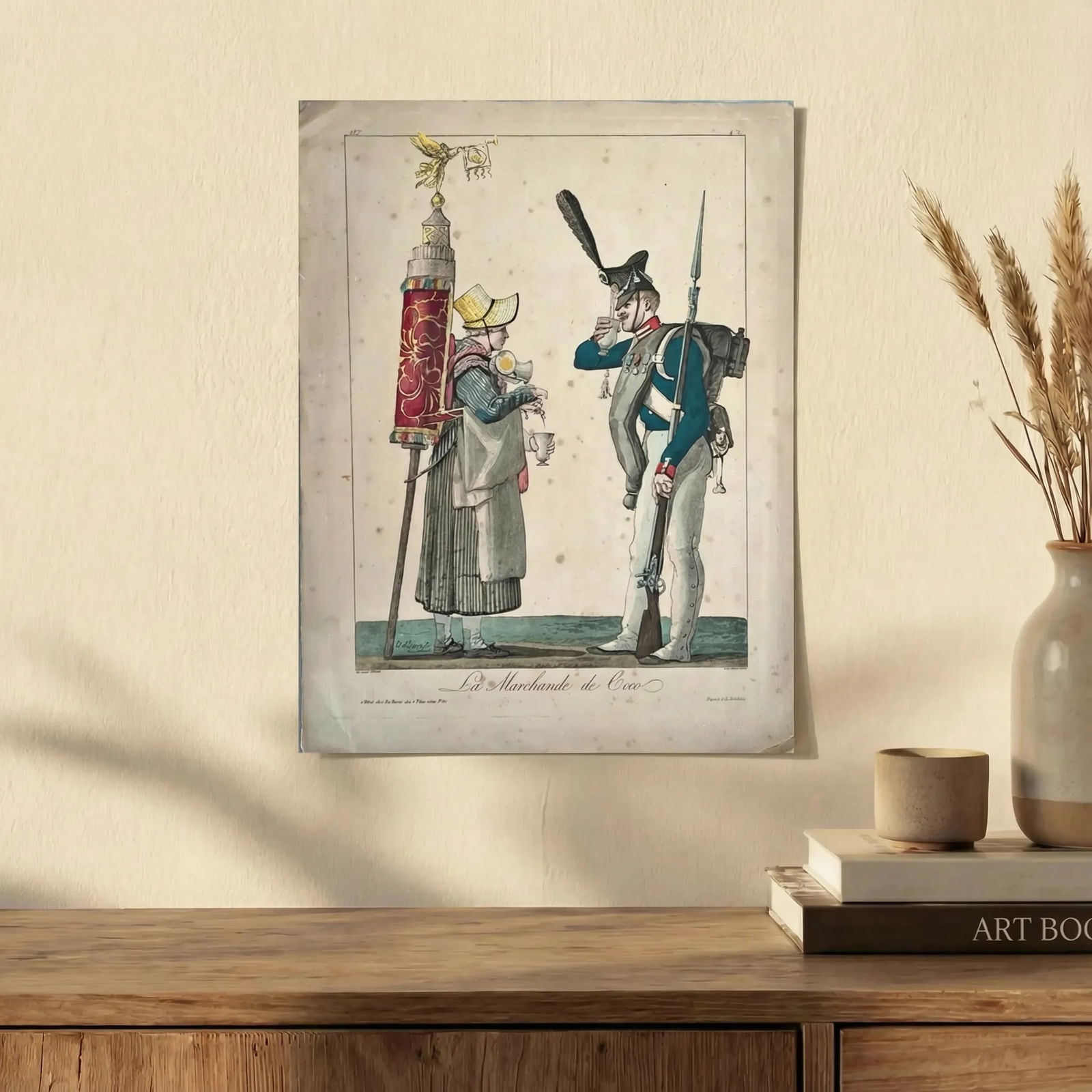 1869 Dragoon Uniform Jacquemin Charles Vernet Antique Etching Original - 3