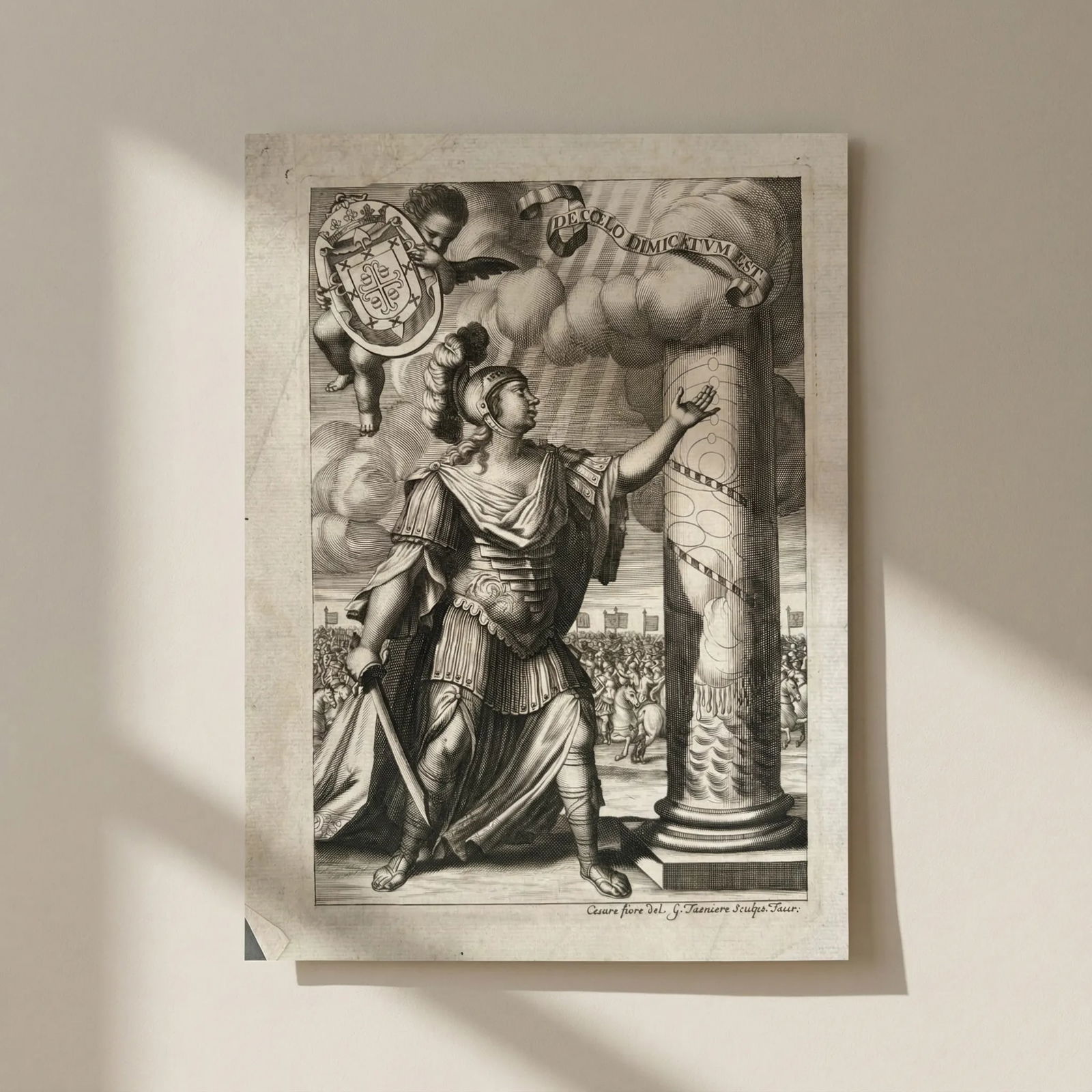 17th century Cesare del fiore - Tasniere - Antique Etching Original: Title: 17th century Cesare del fiore - Tasniere - Antique Etching Original Description: This is an antique item (over 100 years old), and you may be eligible for reduced or exempt customs duties under