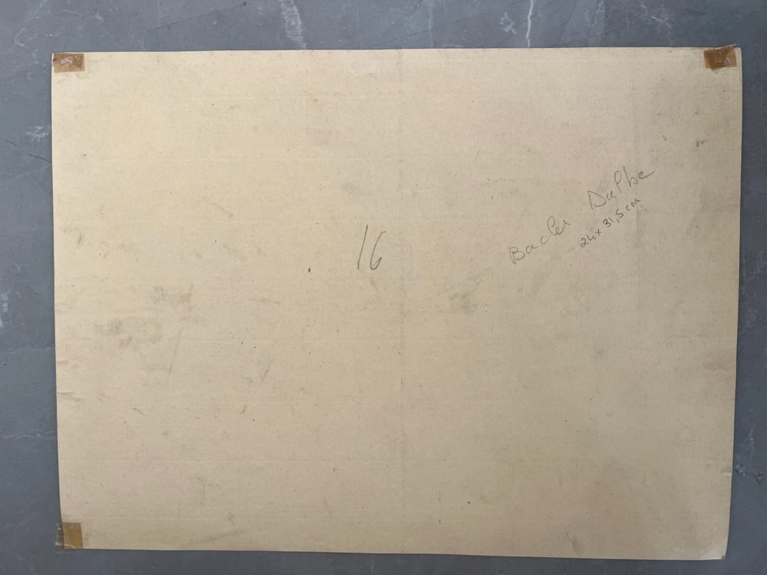 Antique Etching Original Louis Albert Guillain BACLER D'ALBE Landscape, People - 11