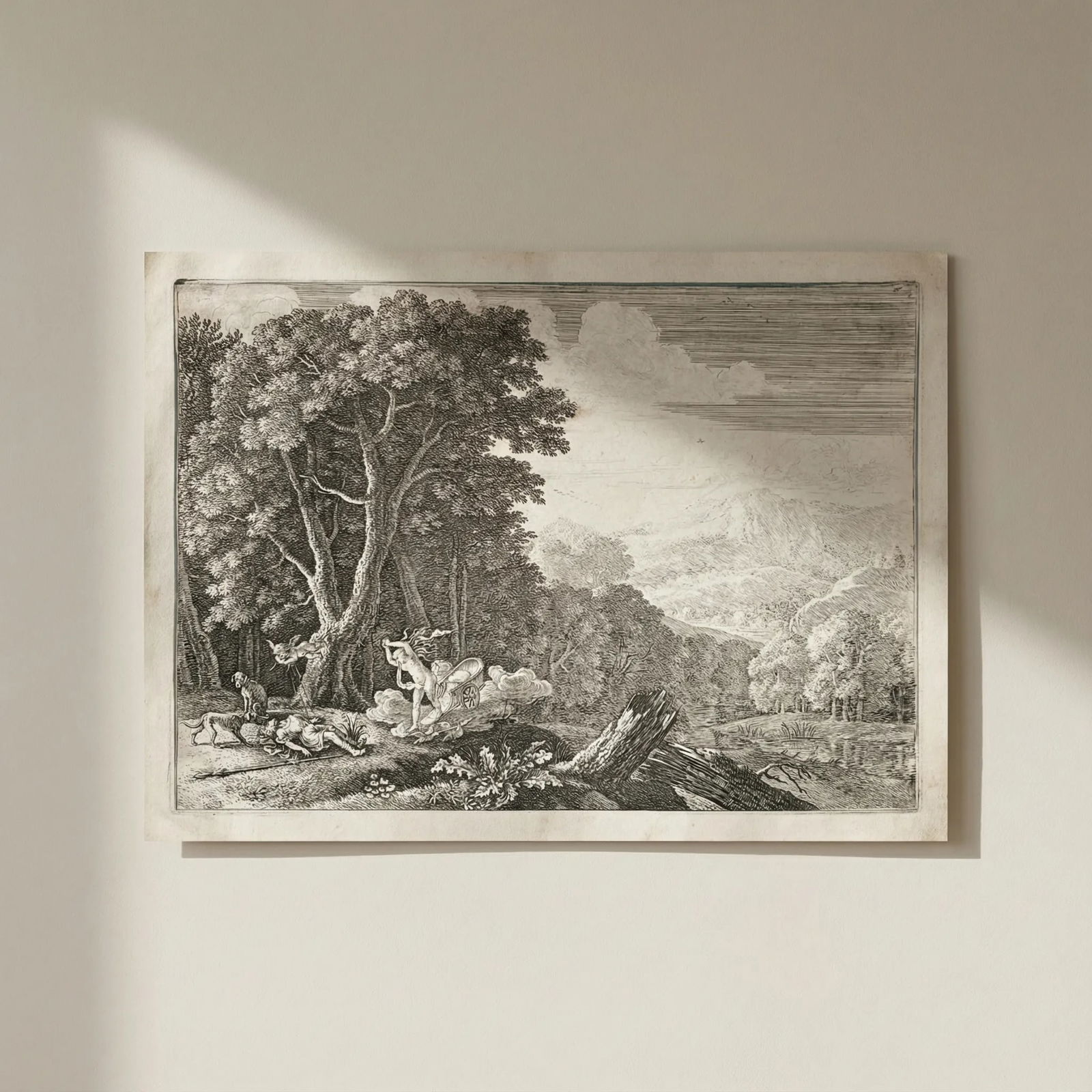 Antique Etching Original Herman Van Swanevelt, Mythology, Venus, Landscape: Title: Antique Etching Original Herman Van Swanevelt, Mythology, Venus, Landscape Description: This is an antique item (over 100 years old), and you may be eligible for reduced or exempt customs dutie