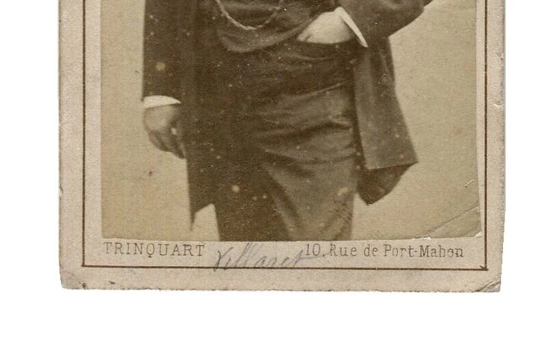 Antique CDV Photographs Trinquart, Paris, Pierre-François Villaret, Opera Singer - 5