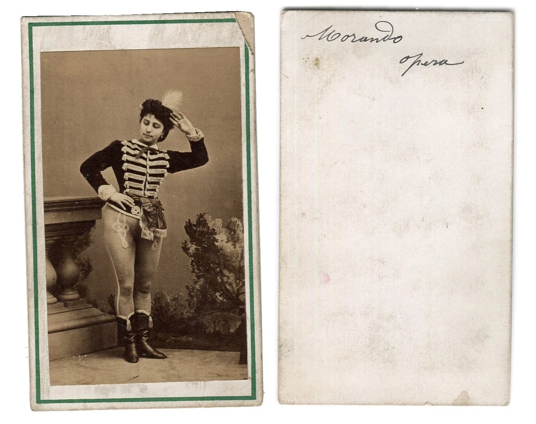 Antique CDV Albumen Photographs Carlotta Morando, Ballet Dancer - 9