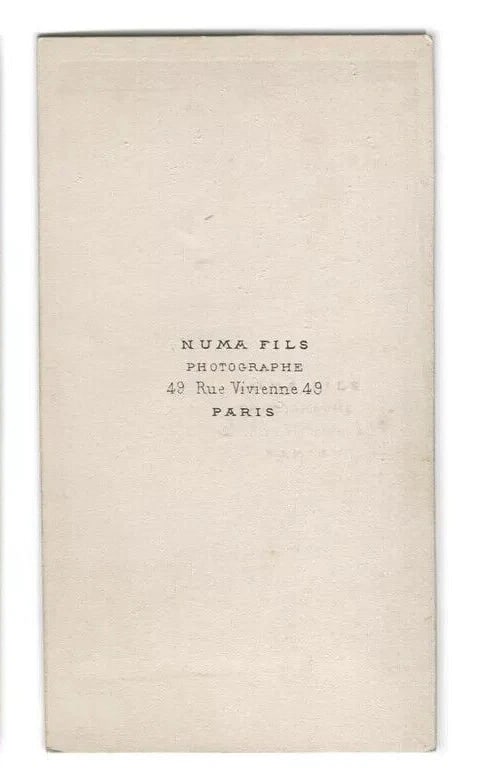 Antique CDV Original Photographs Numa Fils Alice Theric Opera - 5
