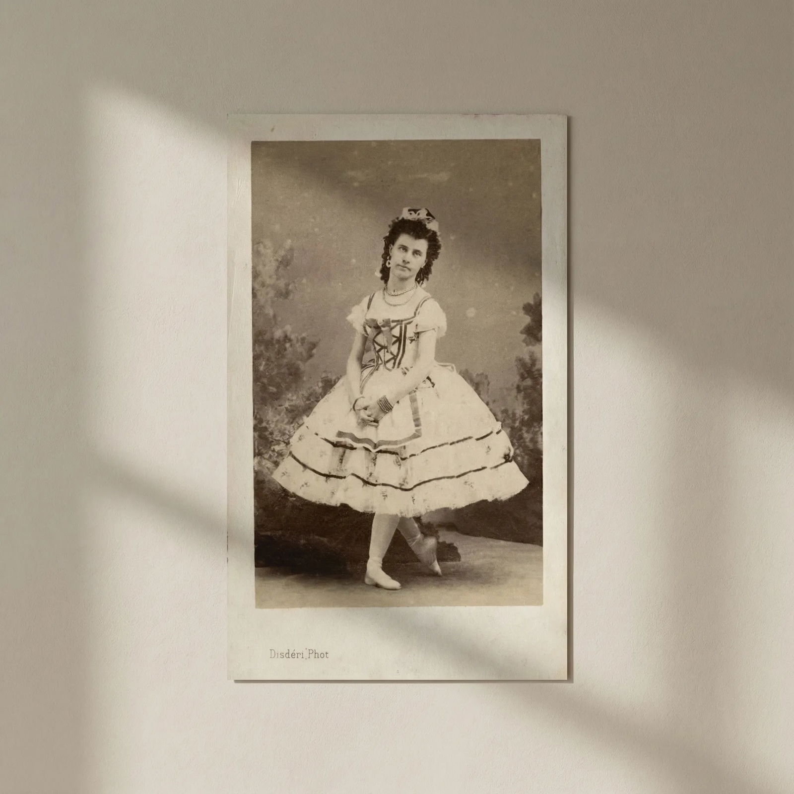 Antique CDV Photographs Disderi Maria Baratte Dancer