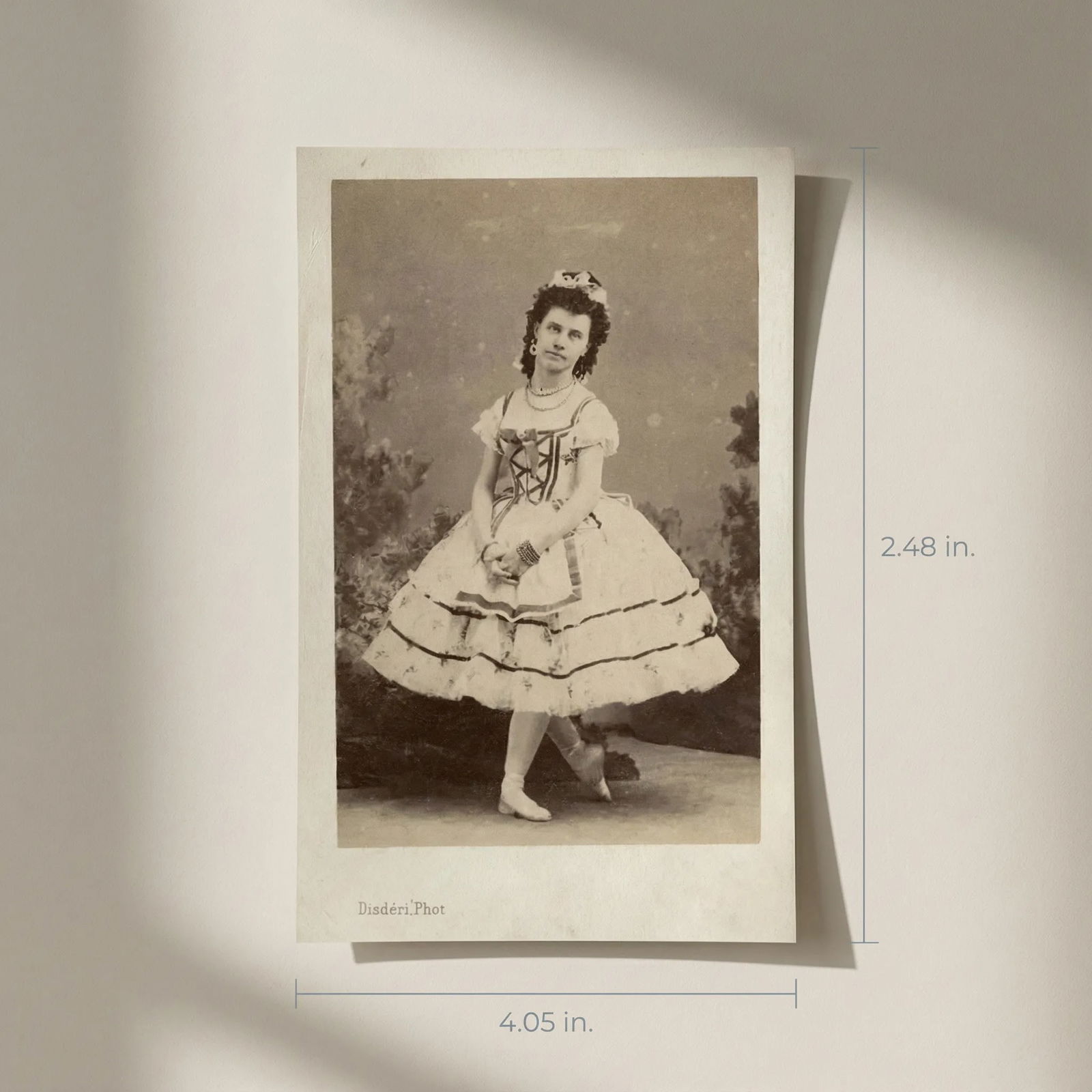 Antique CDV Photographs Disderi Maria Baratte Dancer - 2