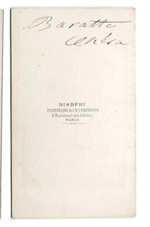 Antique CDV Photographs Disderi Maria Baratte Dancer - 7