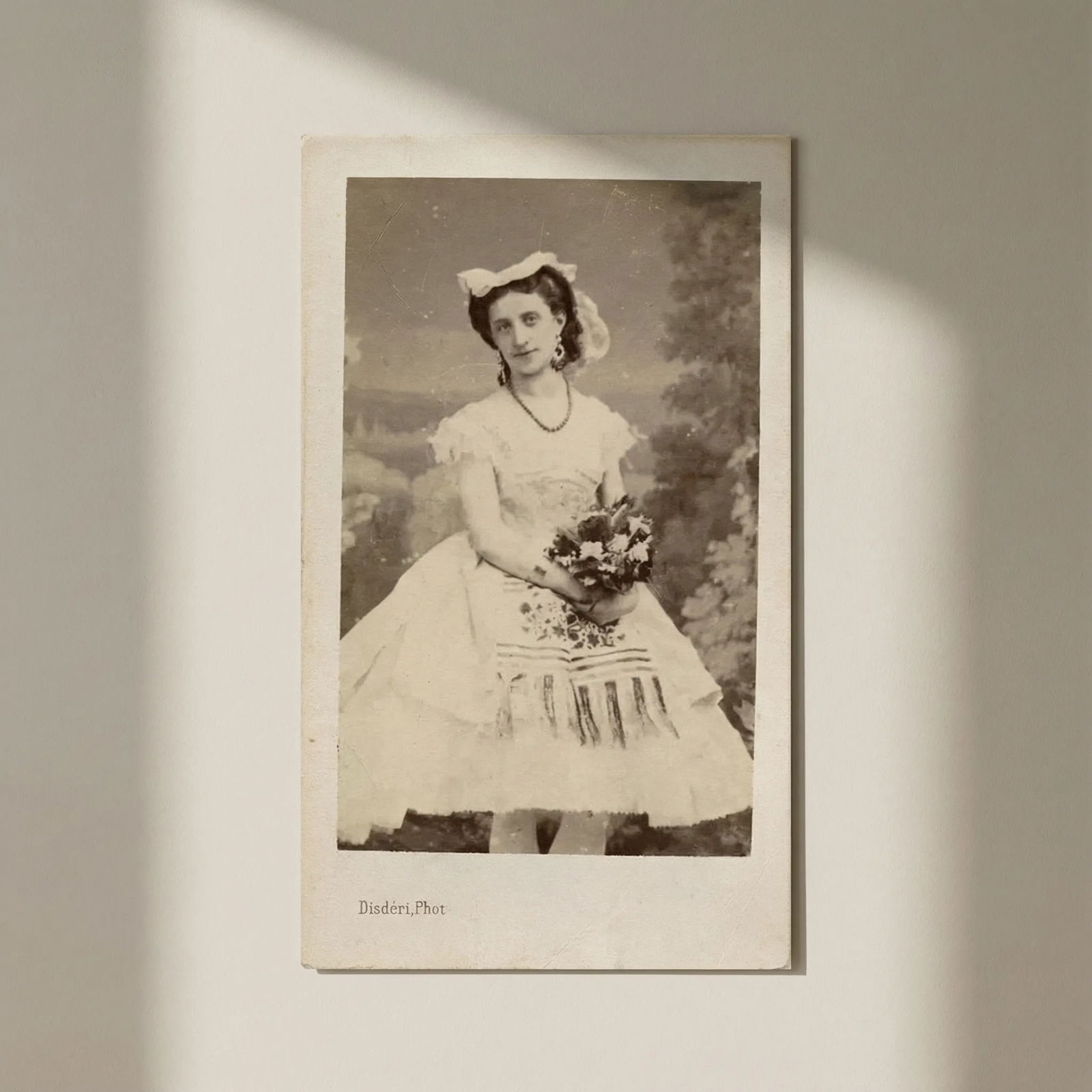 1869 Antique CDV Photographs Disderi Mourawieff Opera Dancer