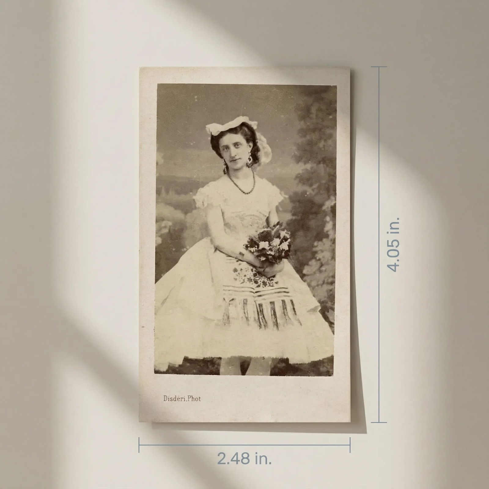 1869 Antique CDV Photographs Disderi Mourawieff Opera Dancer - 2