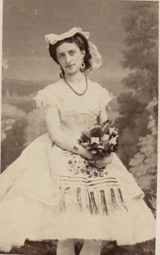 1869 Antique CDV Photographs Disderi Mourawieff Opera Dancer - 3
