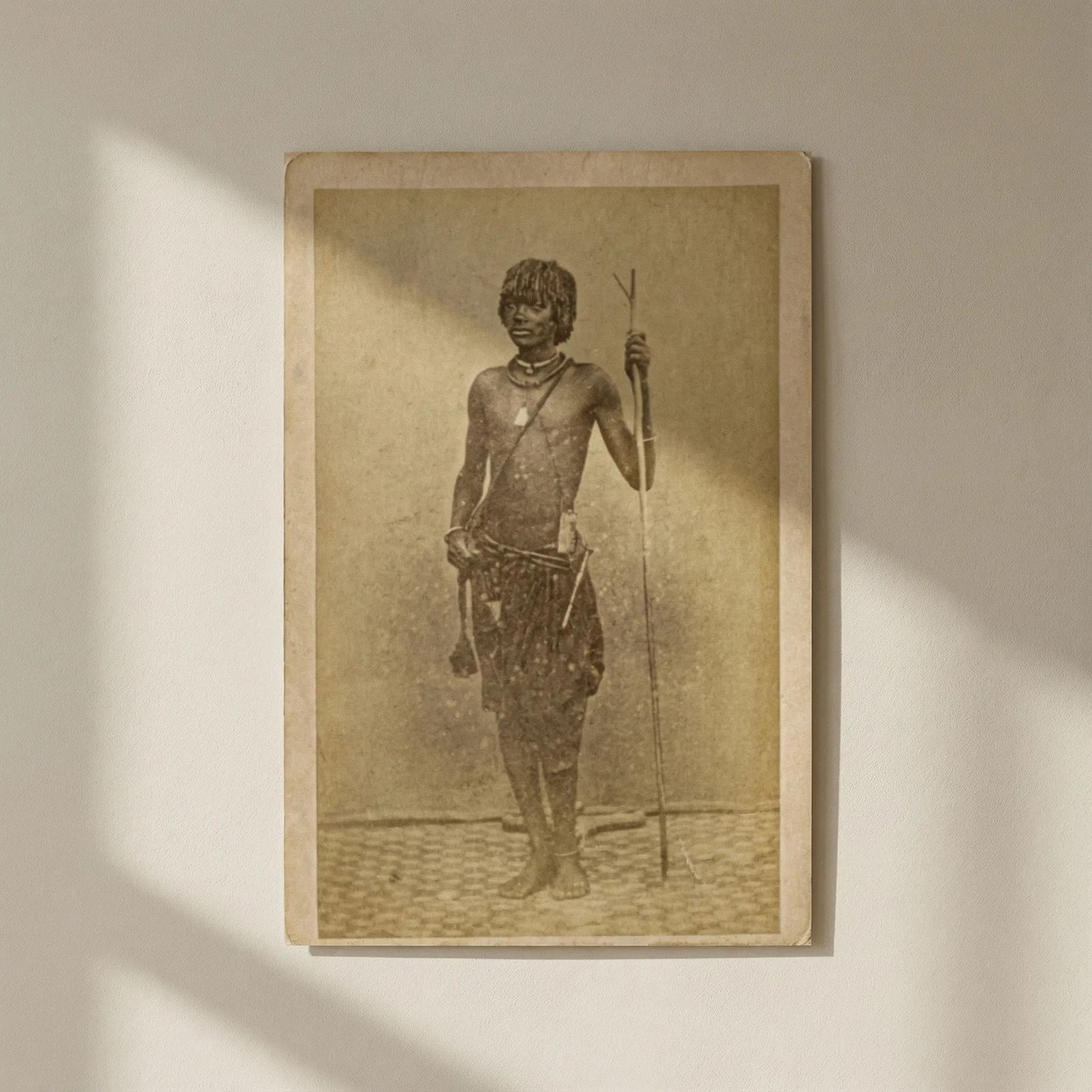 Antique CDV Photographs African Man Portrait Bingham