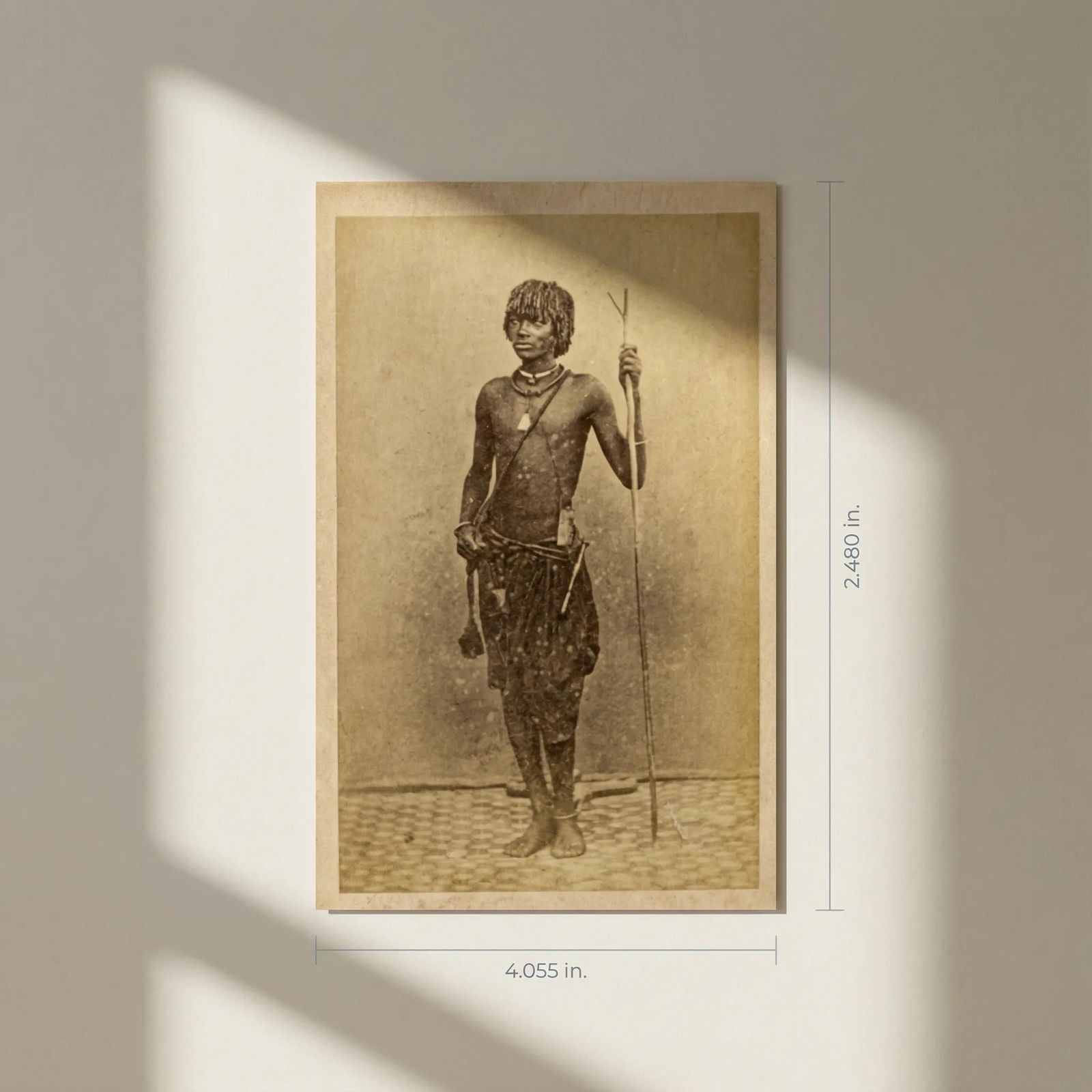 Antique CDV Photographs African Man Portrait Bingham - 2