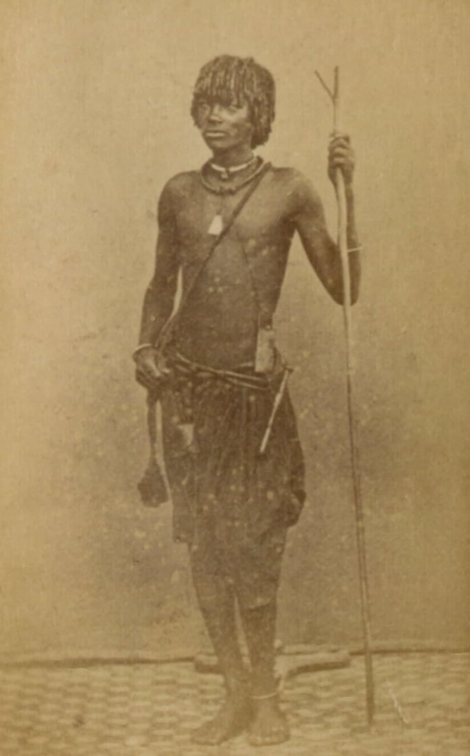 Antique CDV Photographs African Man Portrait Bingham - 3