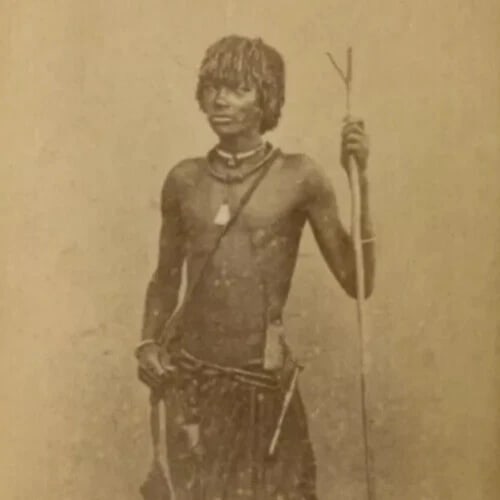 Antique CDV Photographs African Man Portrait Bingham - 5