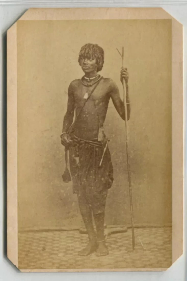 Antique CDV Photographs African Man Portrait Bingham - 6