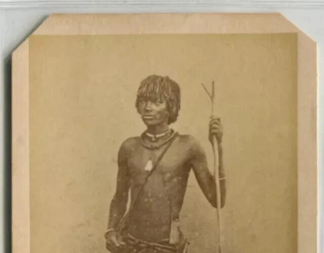 Antique CDV Photographs African Man Portrait Bingham - 7