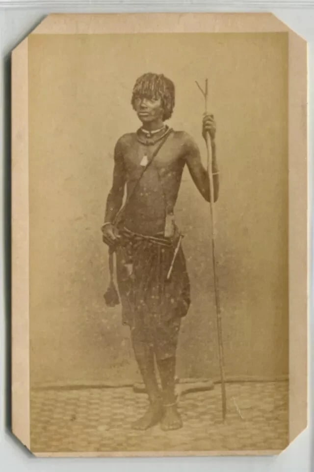 Antique CDV Photographs African Man Portrait Bingham - 8