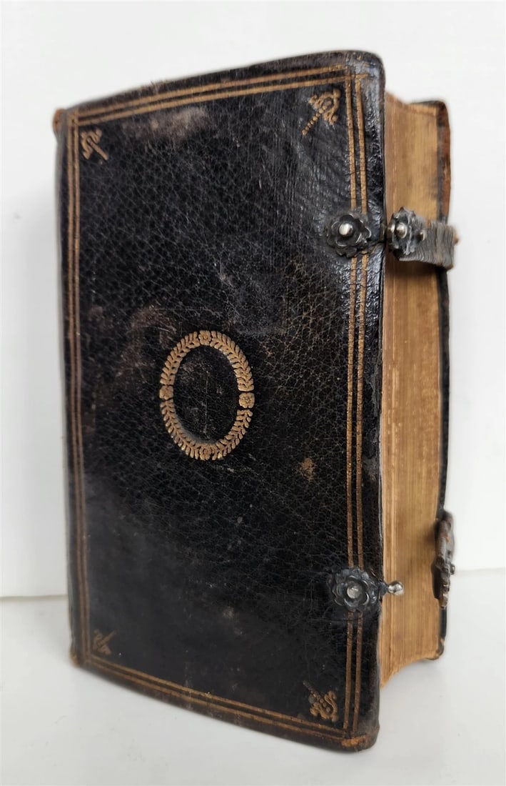 1629 BIBLE in GREEK antique ORIGINAL BINDING 17th century NEW TESTAMENT (1 of 11)