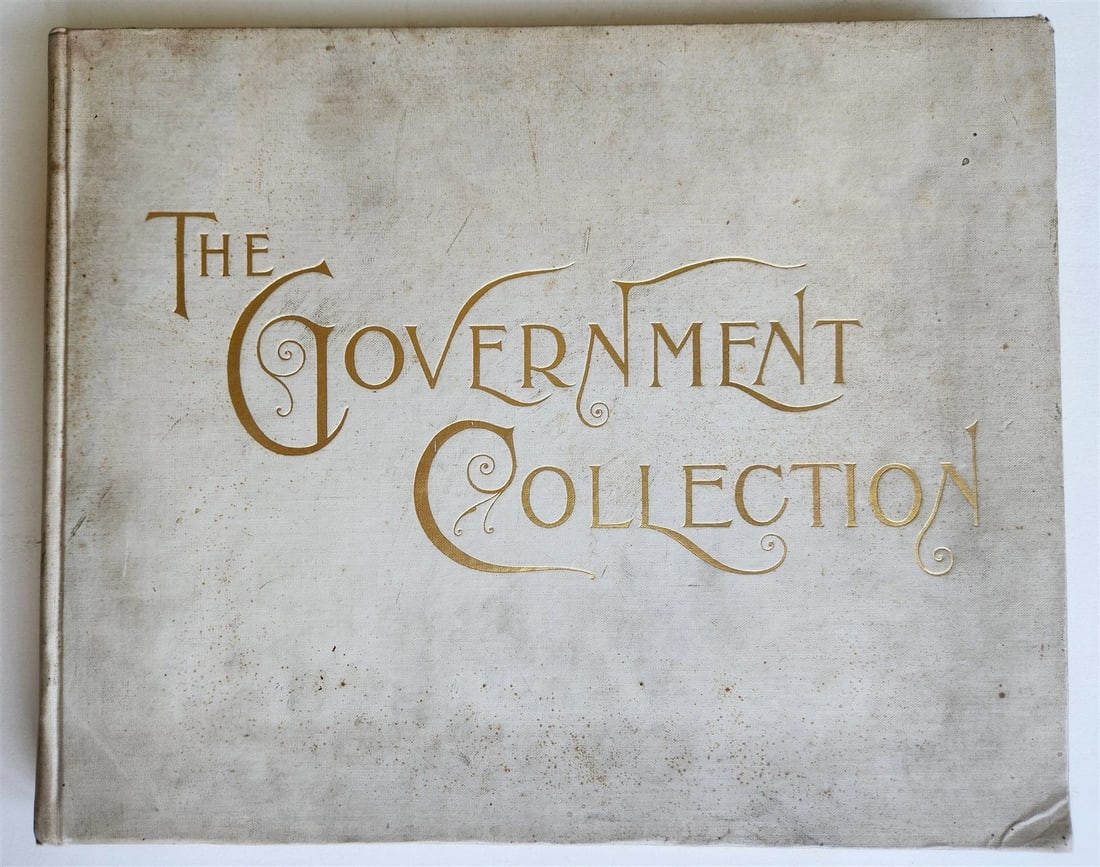 1895 GOVERNMENT COLLECTION VIEWS of WORLD'S COLUMBIAN EXPOSITION antique FOLIO: The Government Collection of Original Views of the World's Columbian Exposition Secured by the Official Government Photographer for Preservation in the Archives at Washington Published by The Preston