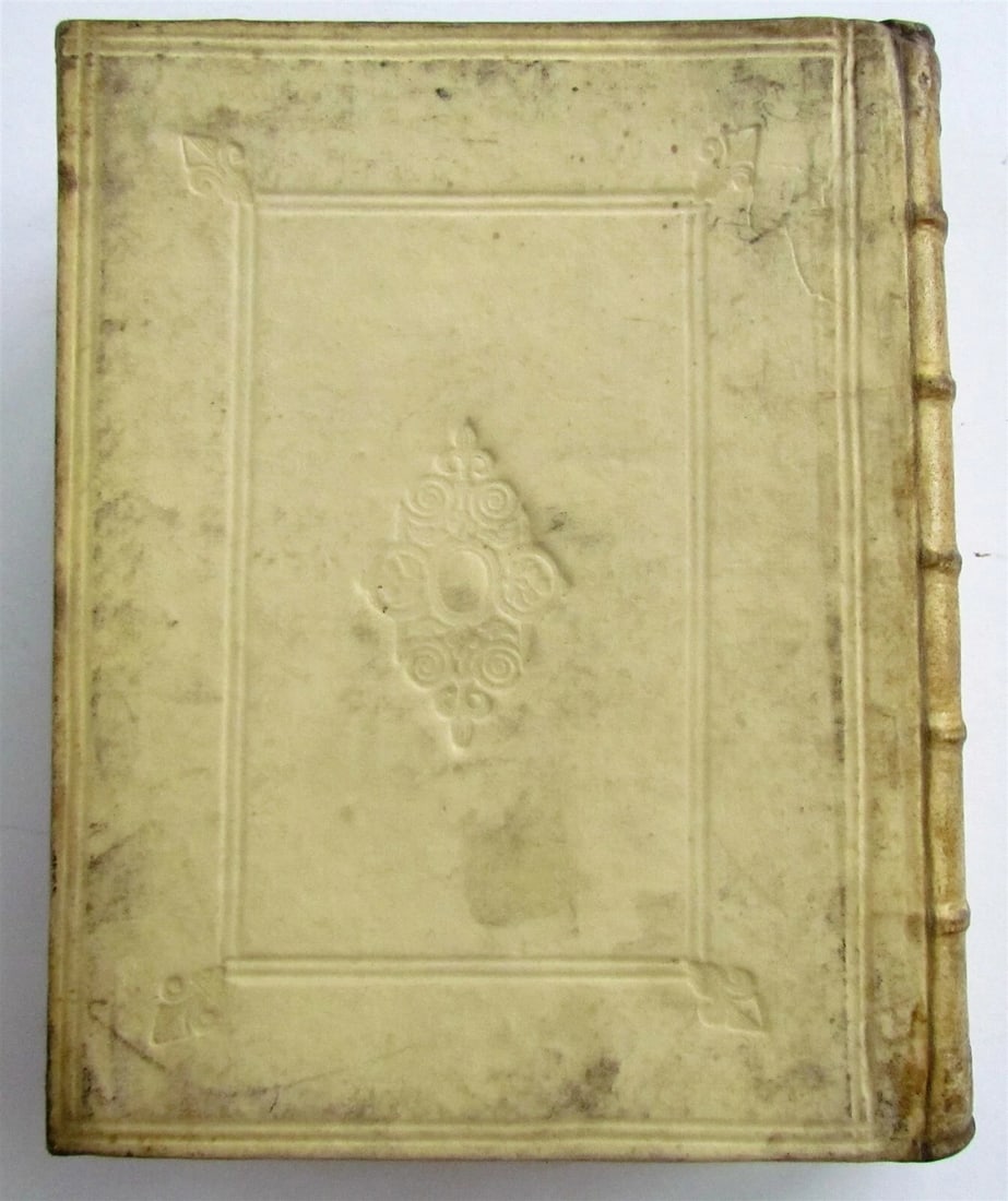 1765 Commentary on Prophet Jeremia by HERMAN VENEMA antique VELLUM BINDING V. I: ONE VOLUME ONLY (from the large set) HERMAN VENEMA Commentarius ad Librum Prophetarium Jeremiae , Volume I. Leovardiae: H. A. de Chalmot, 1765. Original blind-stamped vellum binding, raised bands spin