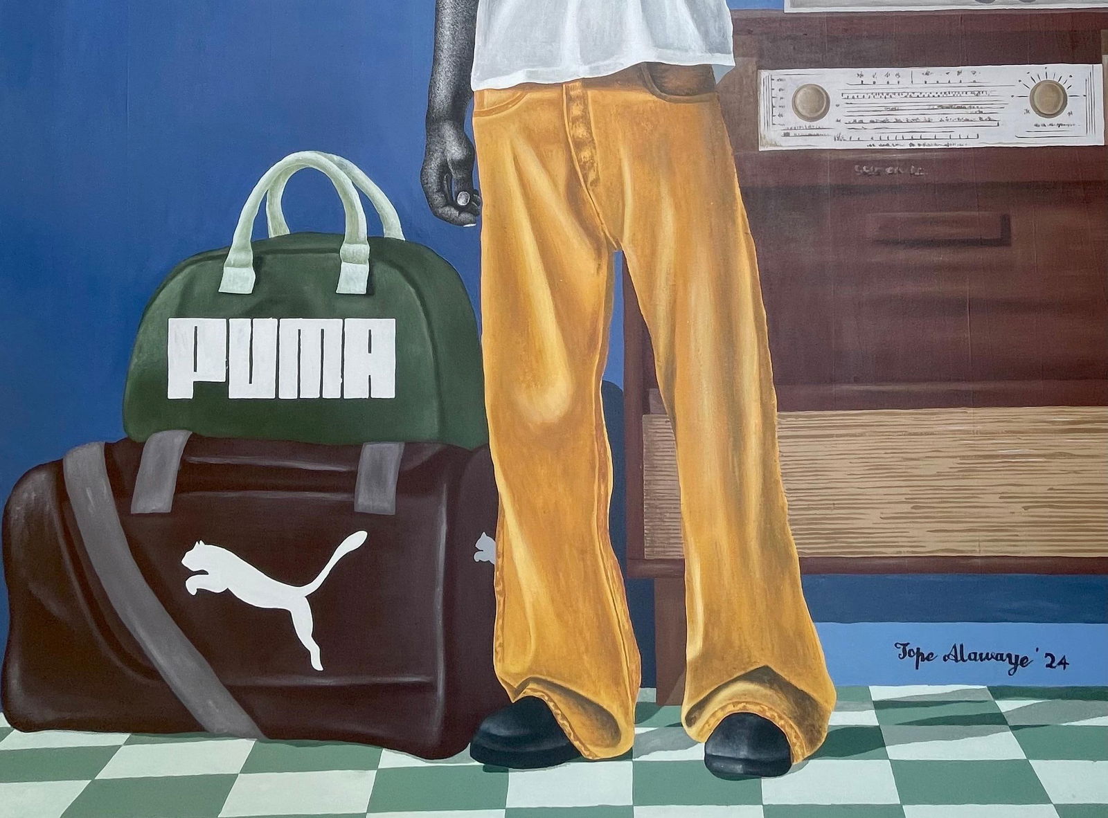 Alawaye Tope, La Voyageur (Traveler 1) - 21st Century, Contemporary, Figurative, Modern, Men, 2024 - 8