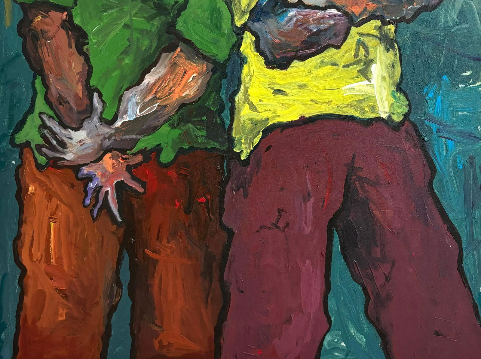 Oshorenoya David Francis, Bond 2 - 21st Century, Contemporary, Impasto, Modern, Expressionist, Men, - 11