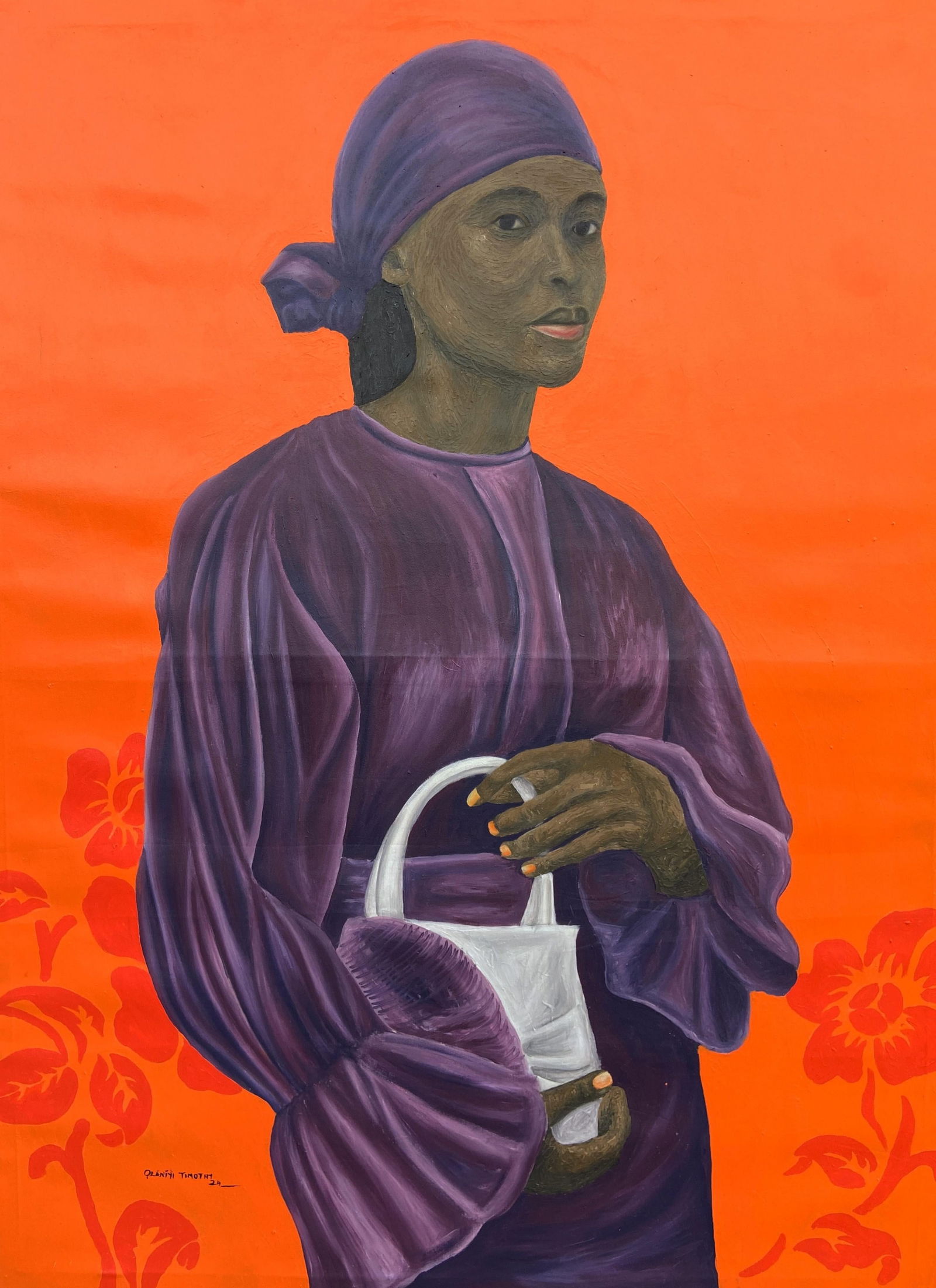 Olaniyi Timothy, Her Innocence - 21st Century Contemporary, Figurative, Portrait, Women, Modern, - 5