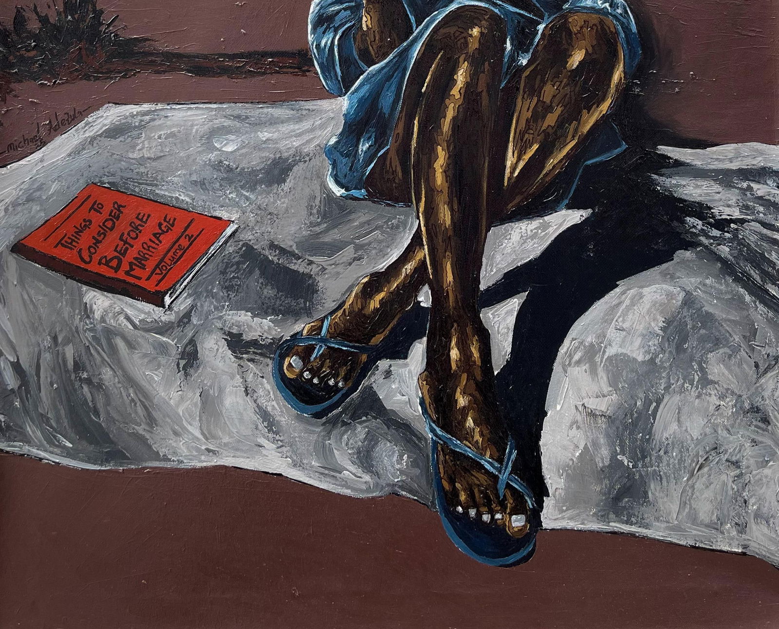 Michael Adetula, Seeking Perfection 2 -21st Century Contemporary, Figurative, Portrait, Modern, 2024 - 6