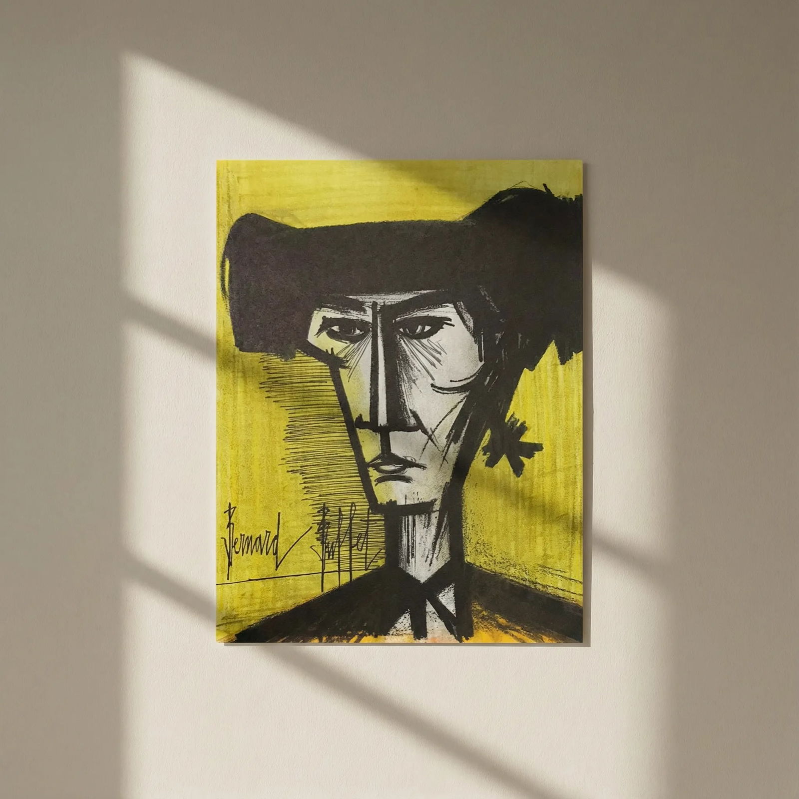Bernard Buffet Torero Original Lithograph 1967: Title: Bernard Buffet Torero Original Lithograph 1967 Artist: Buffet Bernard Description: Artist: Bernard Buffet Country: France Title: Torero Medium: Original Lithograph Marks: Signed in plate, not n