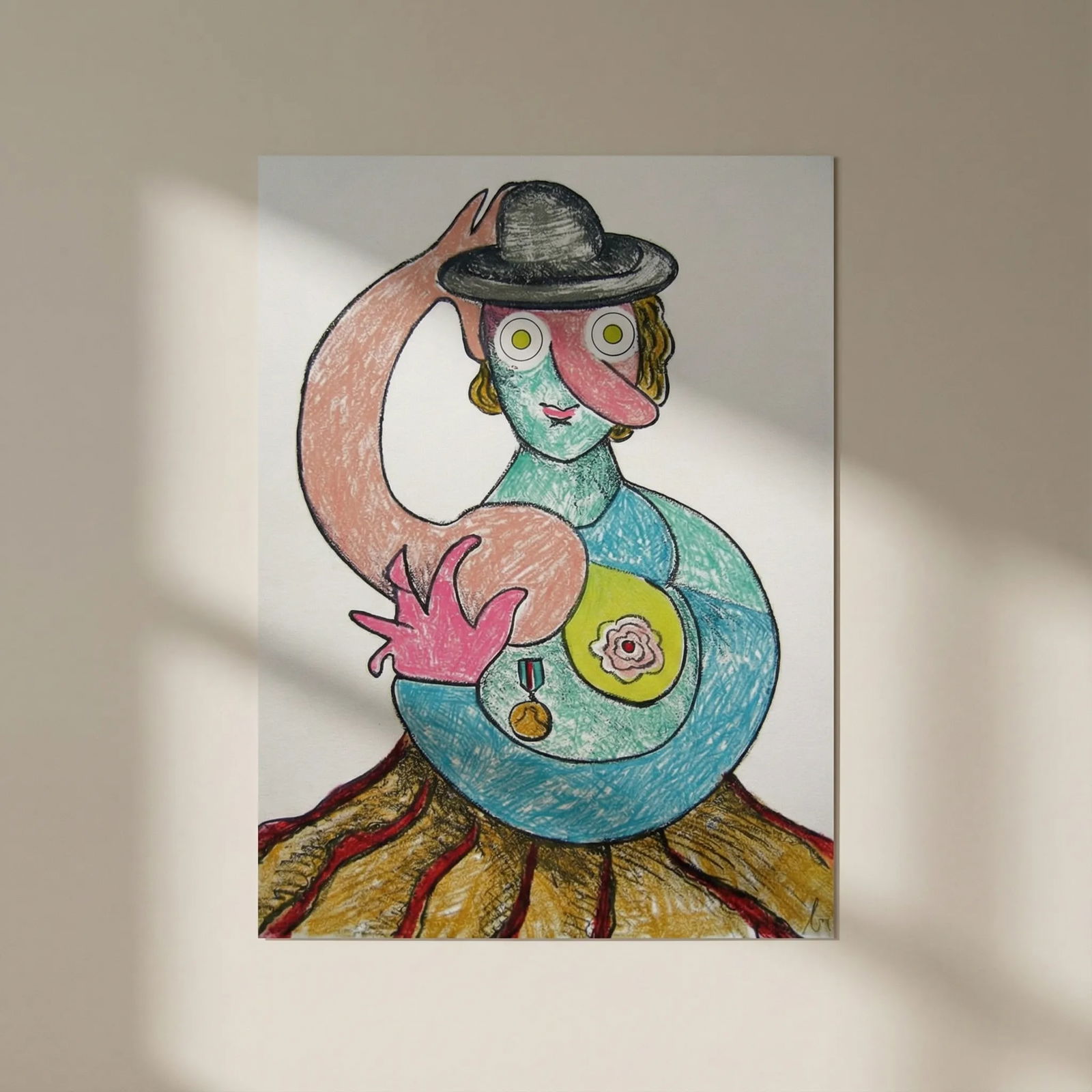 Enrico Baj Vertiges Original Lithograph 1972 Pencil Hand-Signed: Title: Enrico Baj Vertiges Original Lithograph 1972 Pencil Hand-Signed Artist: Baj Description: Artist: Enrico Baj Country: Italy Title: Vertiges Medium: Original Lithograph Marks: Hand-Signed in penc