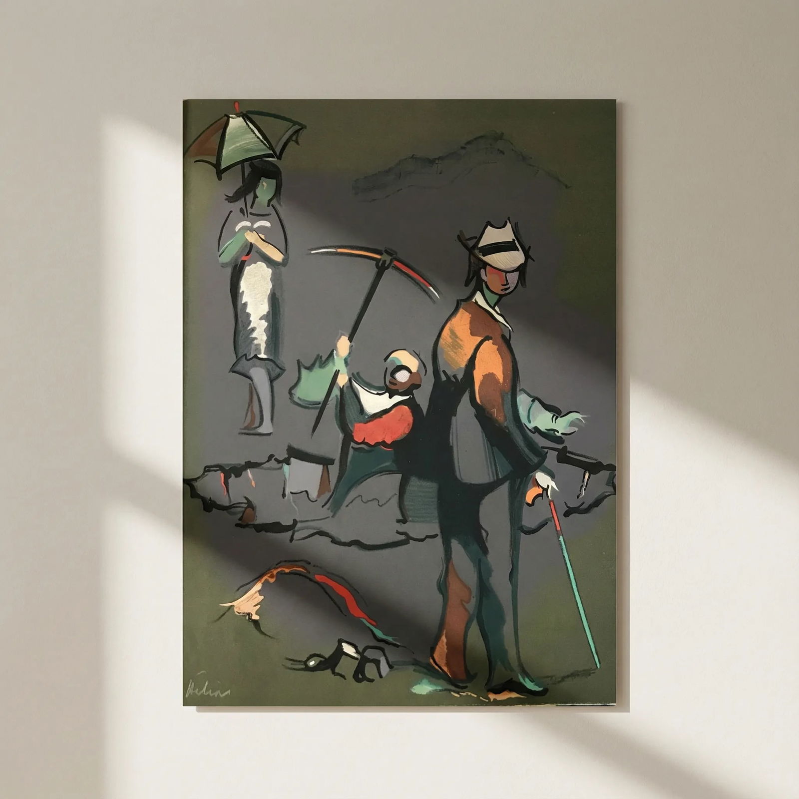 Jean Helion Signed Original Lithograph Elargissement du temps 1972*: Title: Jean Helion Signed Original Lithograph Elargissement du temps 1972* Artist: Helion Description: Artist: Jean Helion Country: France Title: Elargissement du temps Medium: Original Lithograph Mar