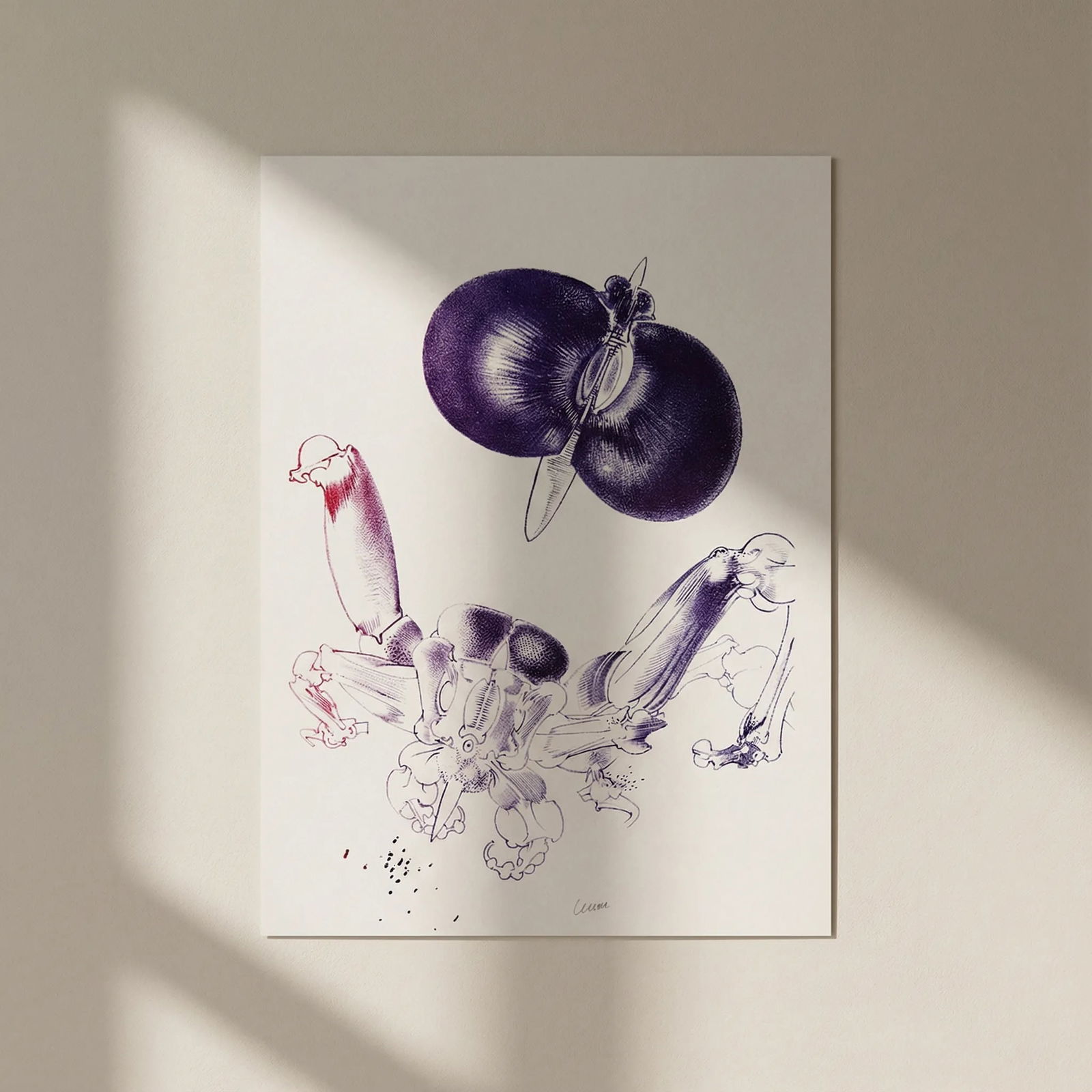 Francois Lunven Signed Original Lithograph Poete aux Interstices 1972: Title: Francois Lunven Signed Original Lithograph Poete aux Interstices 1972 Artist: Lunven Francois Description: Artist: Francois Lunven Country: France Title: Poete aux interstices Medium: Original