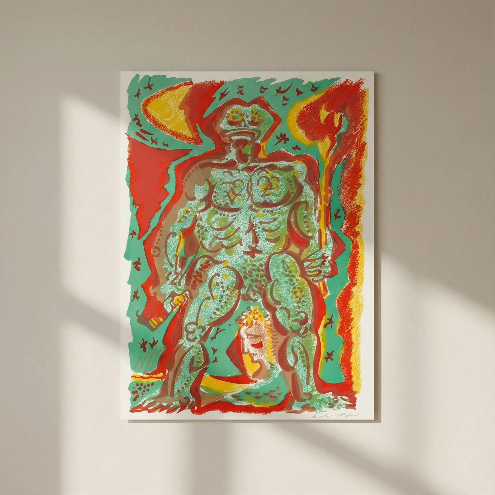 Andre Masson Pencil Hand signed Original Lithograph Le Peigne de crapaudette 1972: Title: Andre Masson Pencil Hand signed Original Lithograph Le Peigne de crapaudette 1972 Artist: Masson Description: Artist: Andre Masson Country: France Title: Le Peigne de crapaudette Medium: Origin