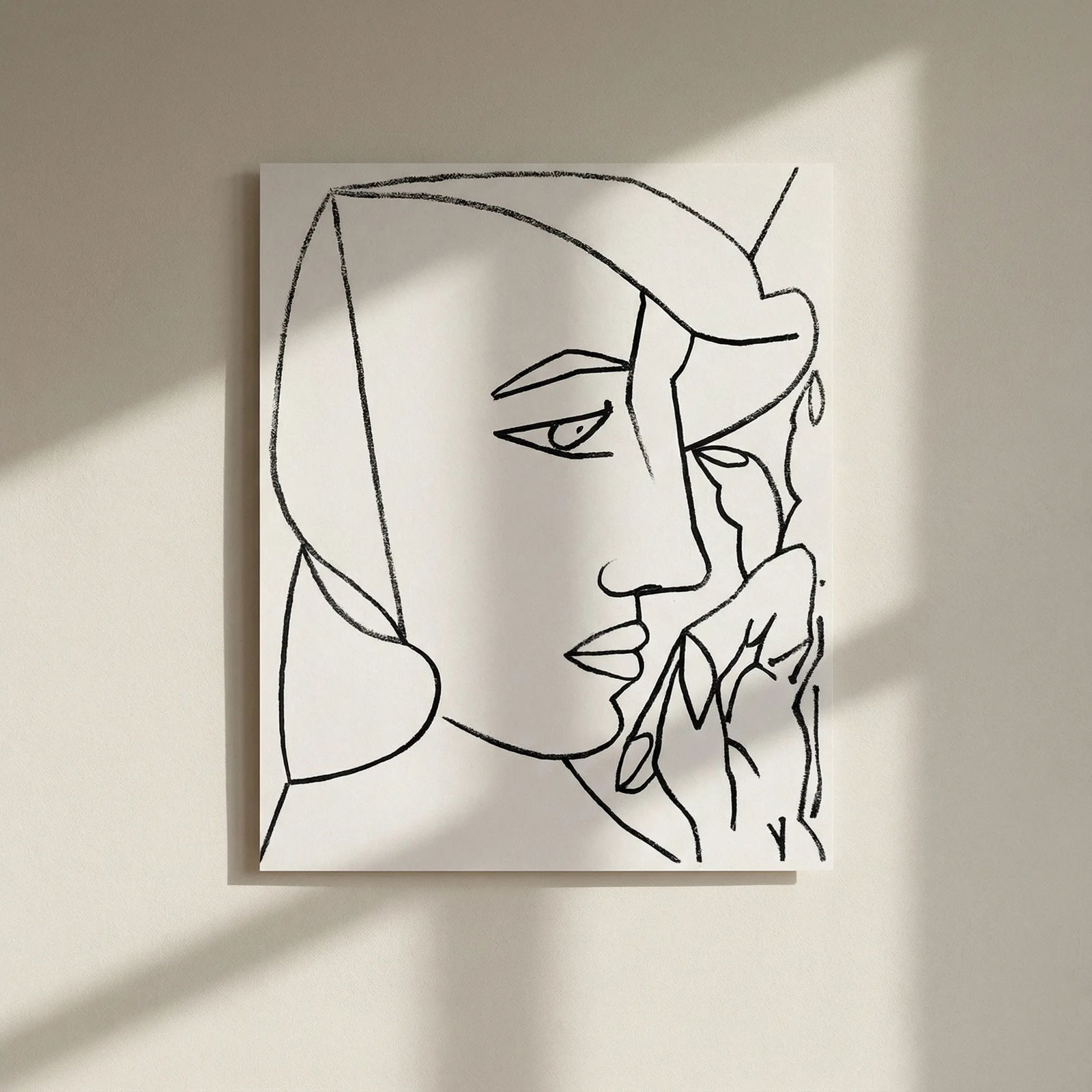 Francoise Gilot Lithograph 10 Woman from profile 1951: Title: Francoise Gilot Lithograph 10 Woman from profile 1951 Artist: Gilot Description: Artist: Françoise Gilot Country: France Title: Woman from profile Medium: Lithograph 10 Marks: Not signed,