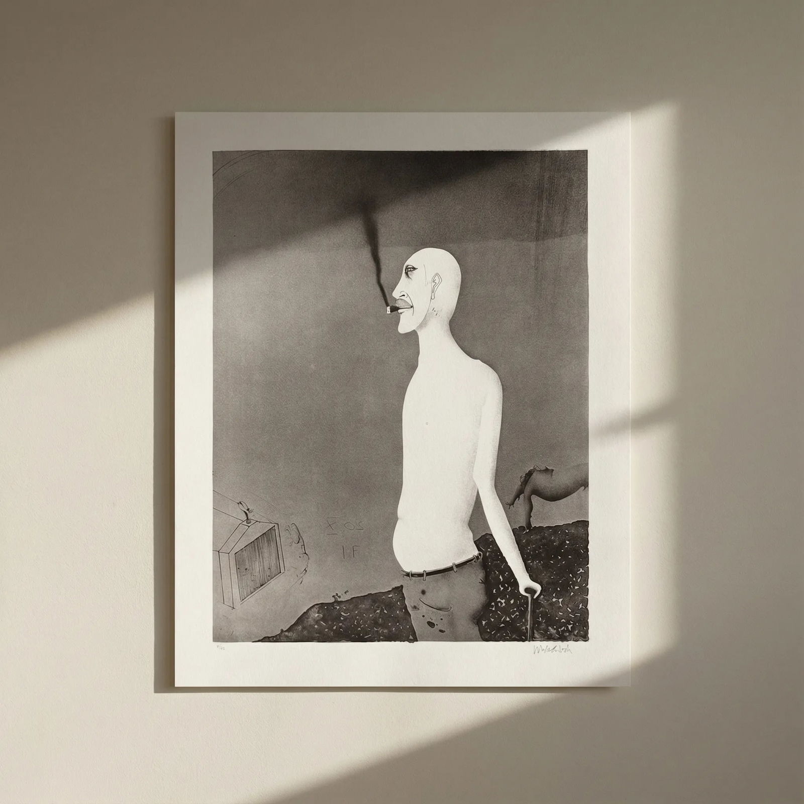 Paul Wunderlich 45 Avec Anton Voiture et Embonpoint: Title: Paul Wunderlich 45 Avec Anton Voiture et Embonpoint Artist: Wunderlich Description: Paul Wunderlich Country: Germany Title: Avec Anton Voiture et Embonpoint - 45 Medium: Photogravure Marks: Sig