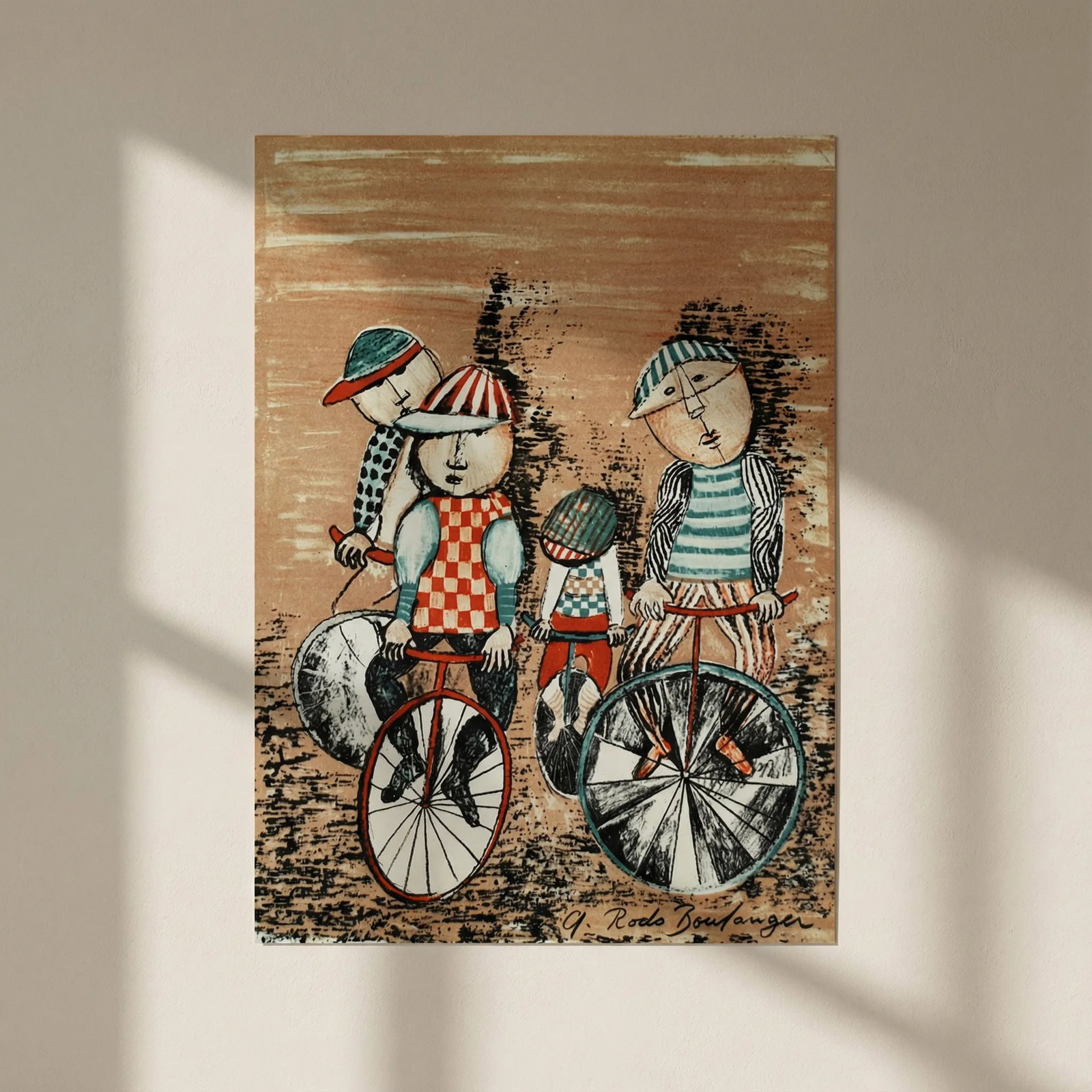 Graciela Boulanger Lithograph Untitled 8: Title: Graciela Boulanger Lithograph Untitled 8 Artist: Boulanger Description: Title: Untitled 8 Artist: Graciela Rodo Boulanger Country: Bolivia Medium: Lithograph Marks: Signed in plate, not numbere
