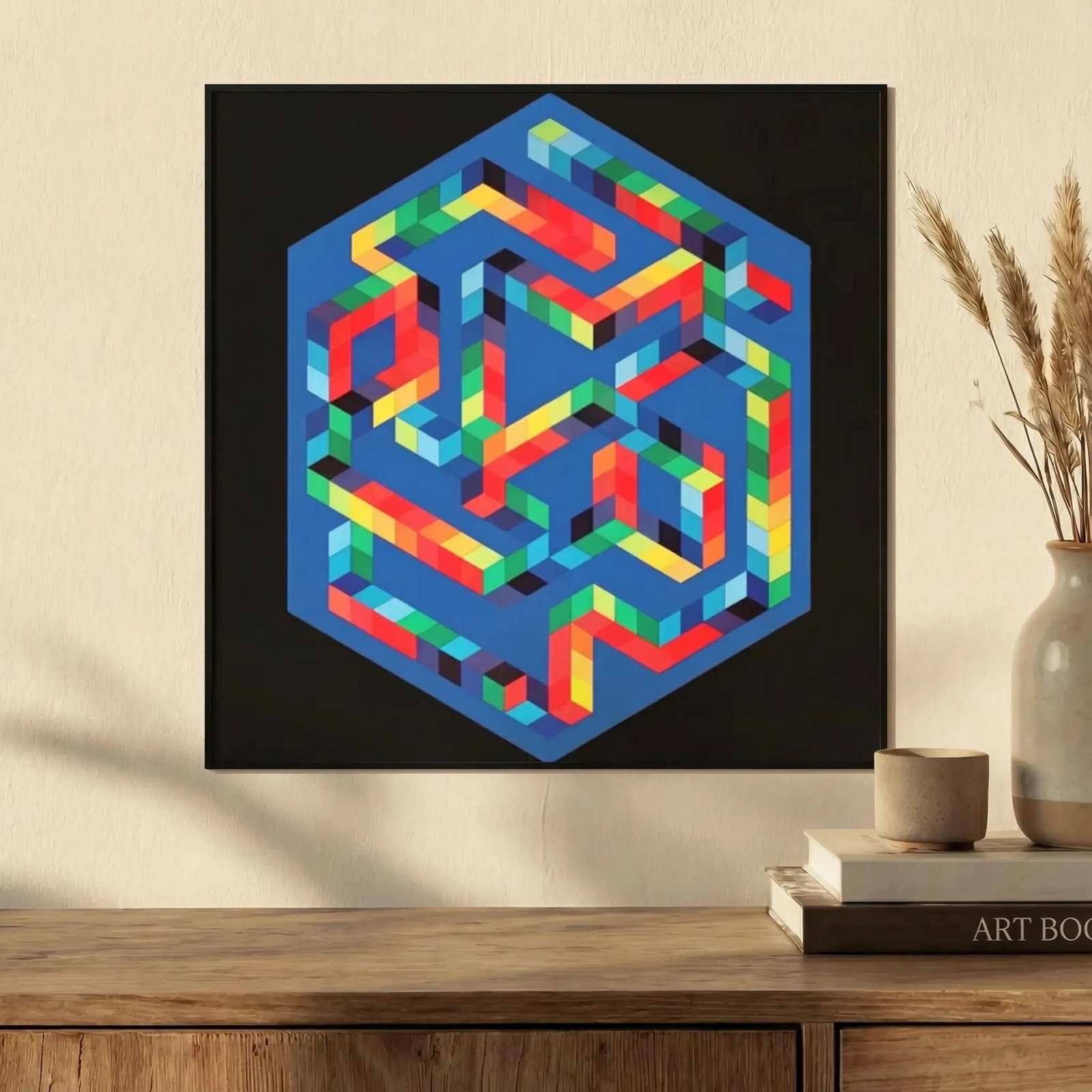 Victor Vasarely Progression 1-6, Optic Art: Title: Victor Vasarely Progression 1-6, Optic Art Artist: Vasarely Description: Artist: Victor Vasarely Country: Hungary / France Title: Progression 1-6 Medium: Color gelatin print / offset on paper,