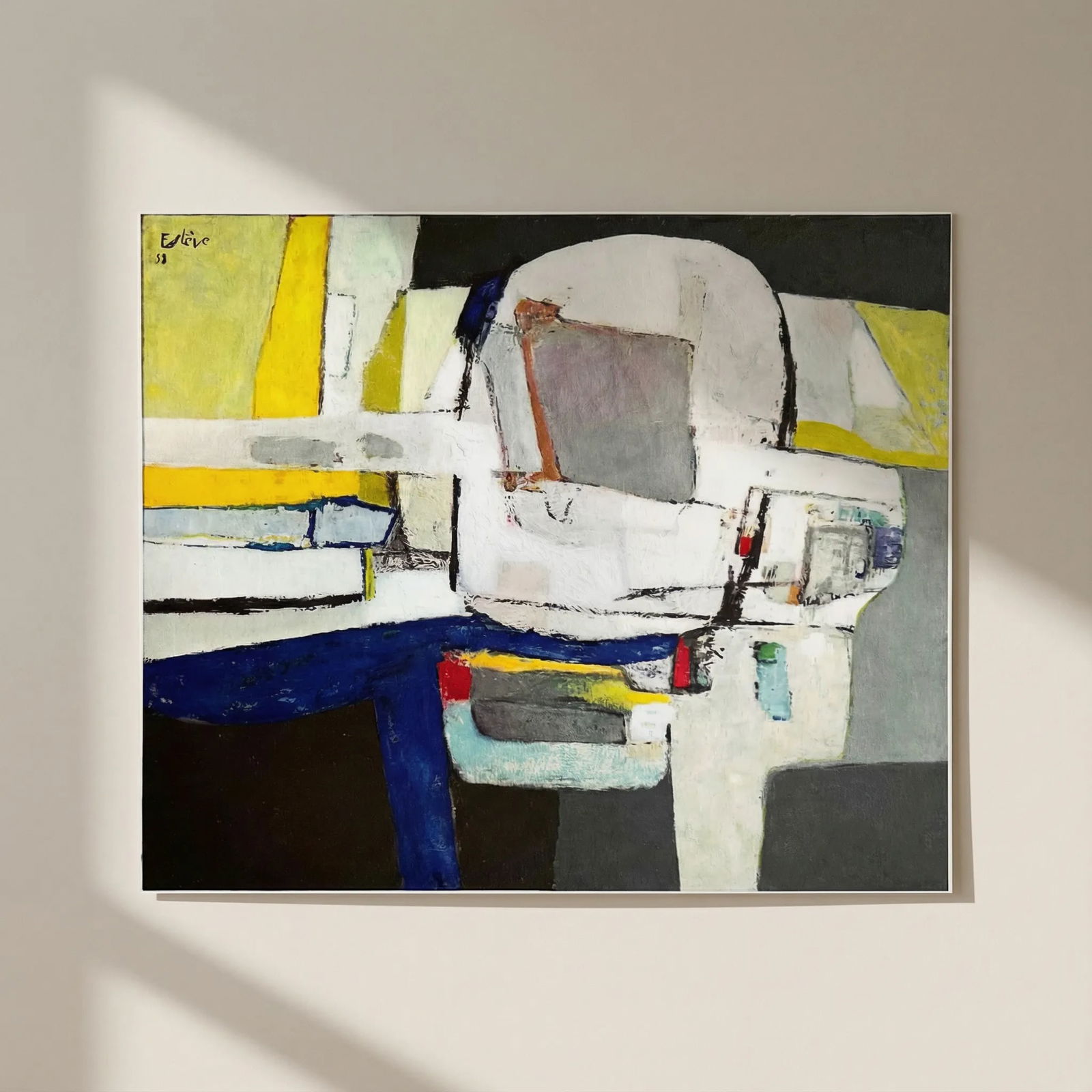 Maurice Esteve Print 8 Friselune 1961: Title: Maurice Esteve Print 8 Friselune 1961 Artist: Esteve Description: Title: Friselune Artist: Maurice Esteve Country: France Medium: Offset Marks: Signed in plate not numbered, have one inch white