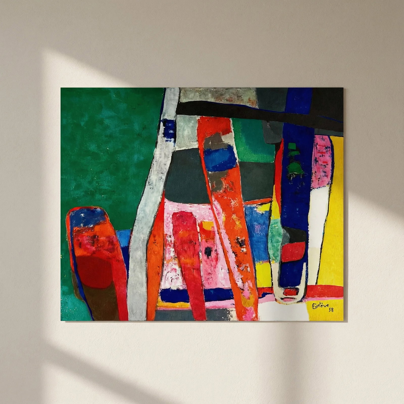 Maurice Esteve Print 9 L'Aumance 1961: Title: Maurice Esteve Print 9 L'Aumance 1961 Artist: Esteve Description: Title: L'Aumance Artist: Maurice Esteve Country: France Medium: Offset Marks: Signed in plate not numbered, have one inch white