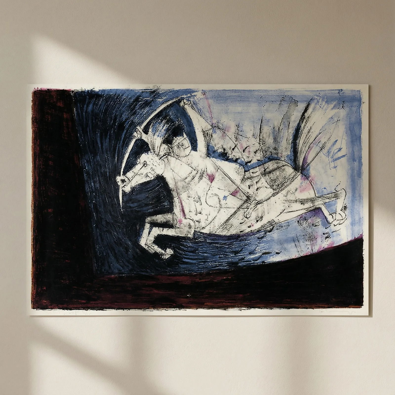 Rufino Tamayo Lithograph 3d Apocalypse of Saint John 1959: Title: Rufino Tamayo Lithograph 3d Apocalypse of Saint John 1959 Artist: Tamayo Description: Artist: Rufino Tamayo Country: Mexico Title: Apocalypse of Saint John 3d Medium: Original Lithograph Marks: