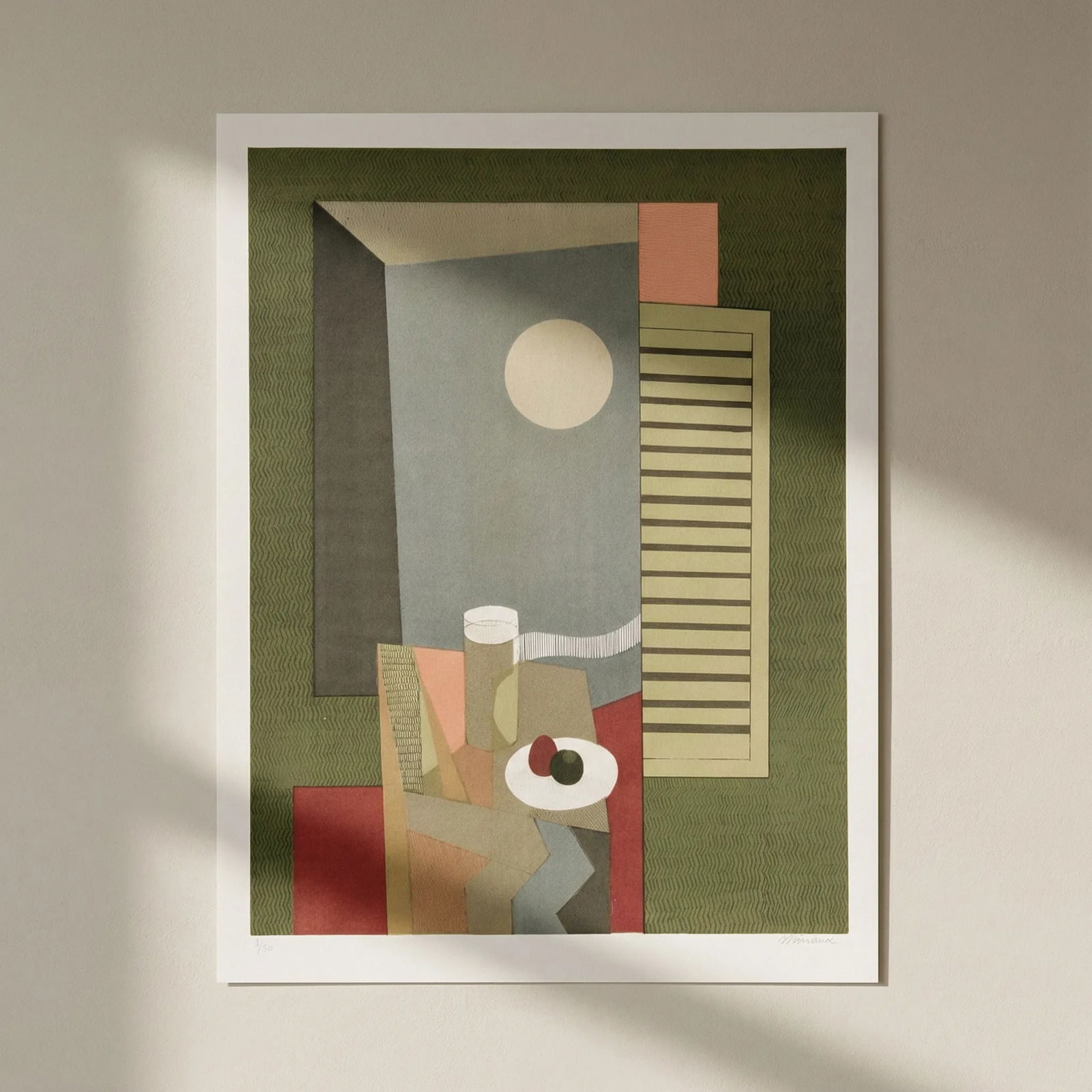 Minaux Original Lithograph Helene-Linge Signed & Numbered 1974: Title: Minaux Original Lithograph Helene-Linge Signed & Numbered 1974 Artist: Minaux Description: Artist: Andre Minaux Country: France Title: Helene - Linge Medium: Original Lithograph Marks: Hand-Sig