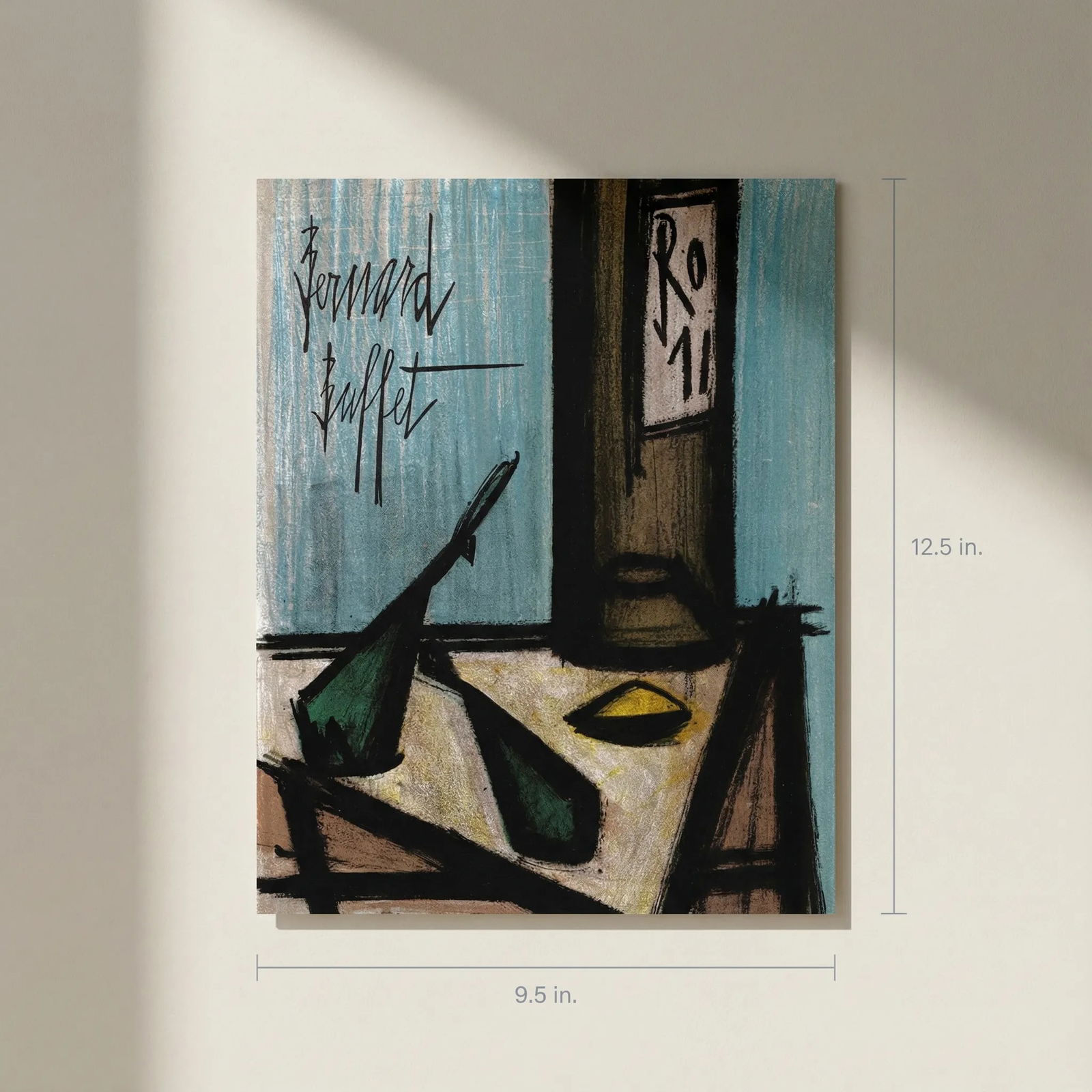 Bernard Buffet Still Life with Bottle Original Lithograph 1967 - 2
