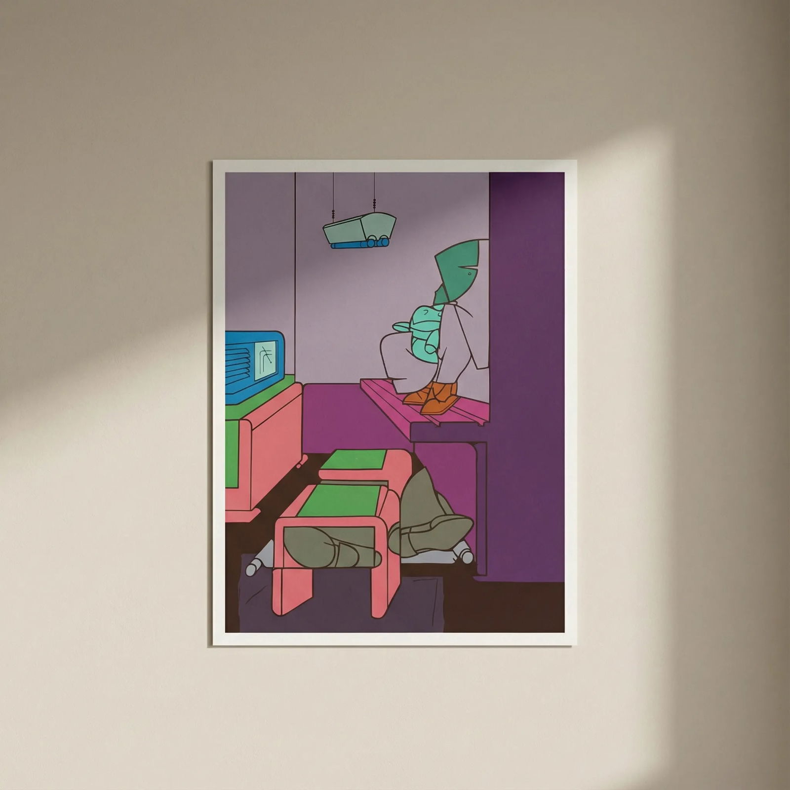 Adami Original Lithograph DM05188 Derriere le Miroir 1970: Title: Adami Original Lithograph DM05188 Derriere le Miroir 1970 Artist: Adami Description: Artist: Valerio Adami Country: Italy Title: Untitled - DM05188 Medium: Original Lithograph Marks: Not signed